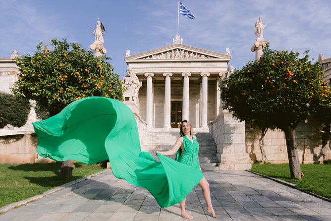 Athens Flying Dress Photo Shoot with a Professional Photographer - Booking timing, weather, and cancellation