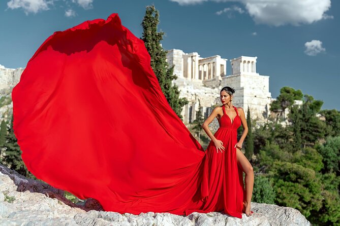 Athens: Flying Dress Photoshoot "Marilyn Package" - Choosing a gown that works in Athens