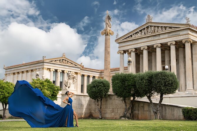 Athens: Flying Dress Photoshoot "Marilyn Package" - Picking a backdrop without losing the Athens setting