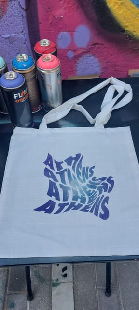 Athens: Graffiti Workshop and Tote Bag Painting Experience - Group Size, Timing, and Practical Comfort