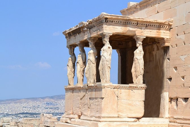 Athens Greece plus Temple of Poseidon, Sounion - Olympian Zeus shows the scale of Roman Athens