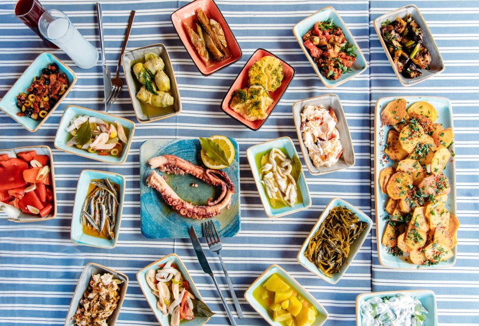 Athens Greek Food Experience - Sharing Greek meze with drinks