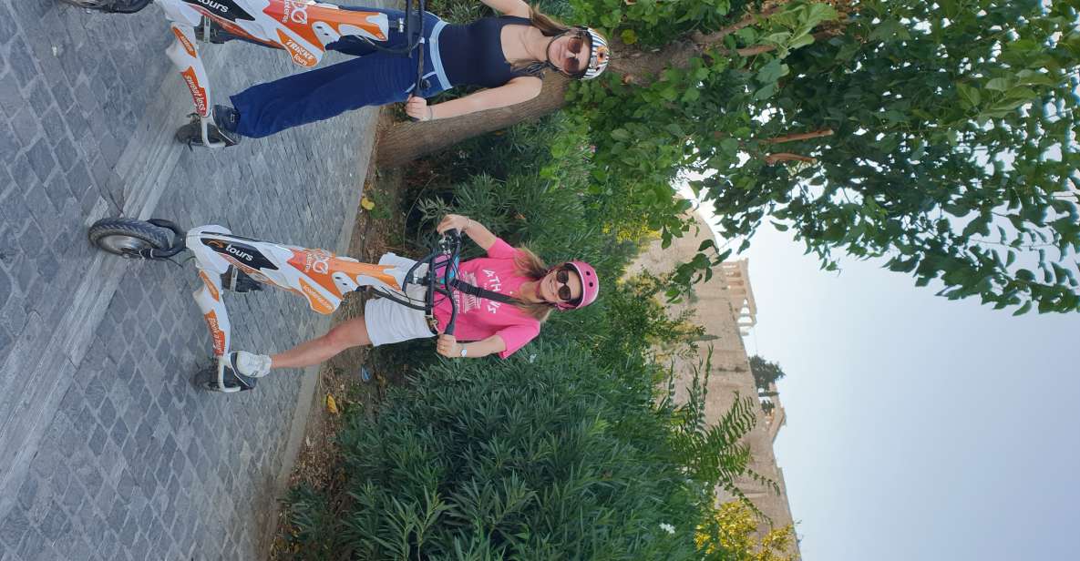 Athens: Guided City Tour on an Electric Trikke Scooter - Acropolis and Parthenon views at the beginning