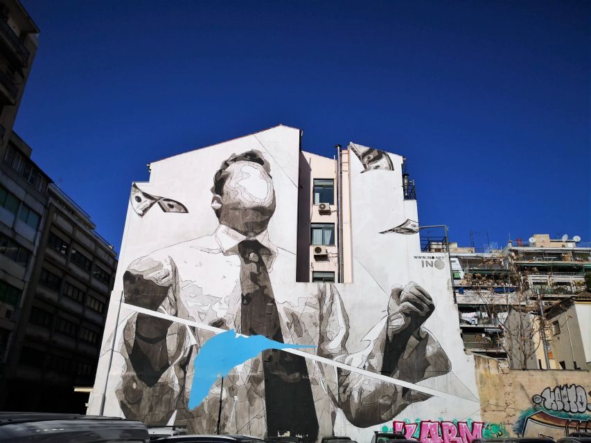 Athens: Guided Urban Street-Art Tour - Omonoia: Where the Mood Turns Serious