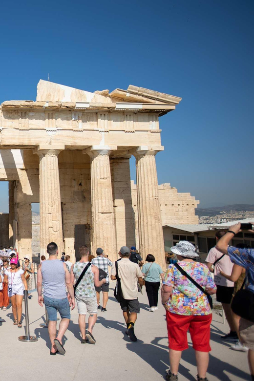 Athens: Hop-On-Hop-Off & Acropolis & Acropolis Mus.& 3 audio - Entering the Acropolis at your selected time