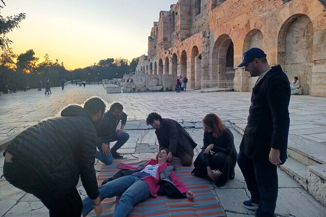 Athens: Horror Mythology Evening Experience - Myths Come to Life - Stop 4: The Ancient Sanctuary of Pan carved into rock