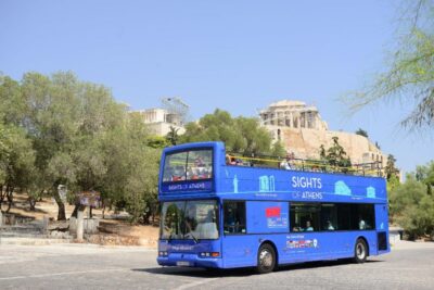 Athens: Island Cruise with Lunch & Hop-On Hop-Off Bus Ticket - Moni: a protected beach stop with lunch