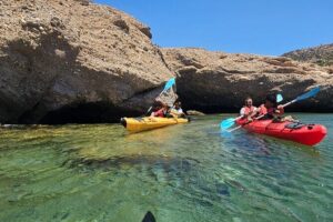 Athens: Kayak and Snorkeling at Caves and Hidden Beaches - Following an Easy Kayak Route (With Guides Like Dimitris and Mike)