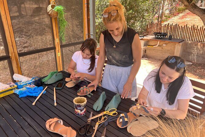Athens Make Your Own Greek Leather Sandals Workshop - Greek Leather Sandals Workshop on the Athens Riviera