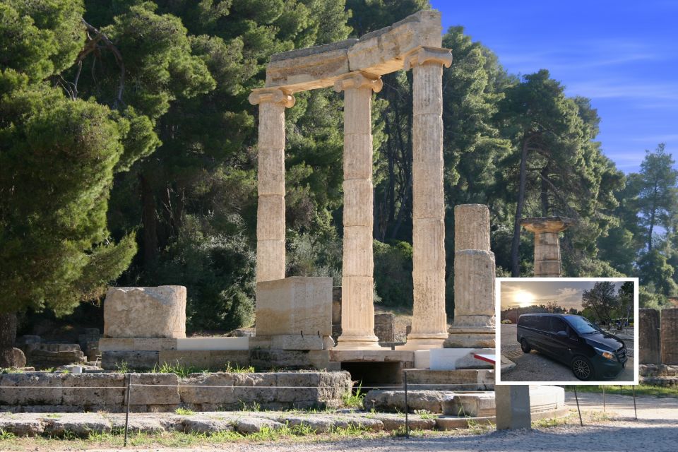 Athens:Olympia,Corinth Canal & Peristeria gorge private tour - Ancient Olympia puts the Olympic ideal in place