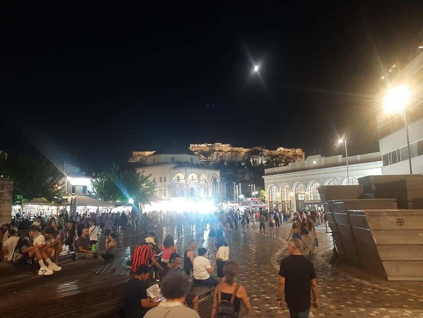 Athens panoramic tour by night with open double decker bus - Key things that make this night bus work