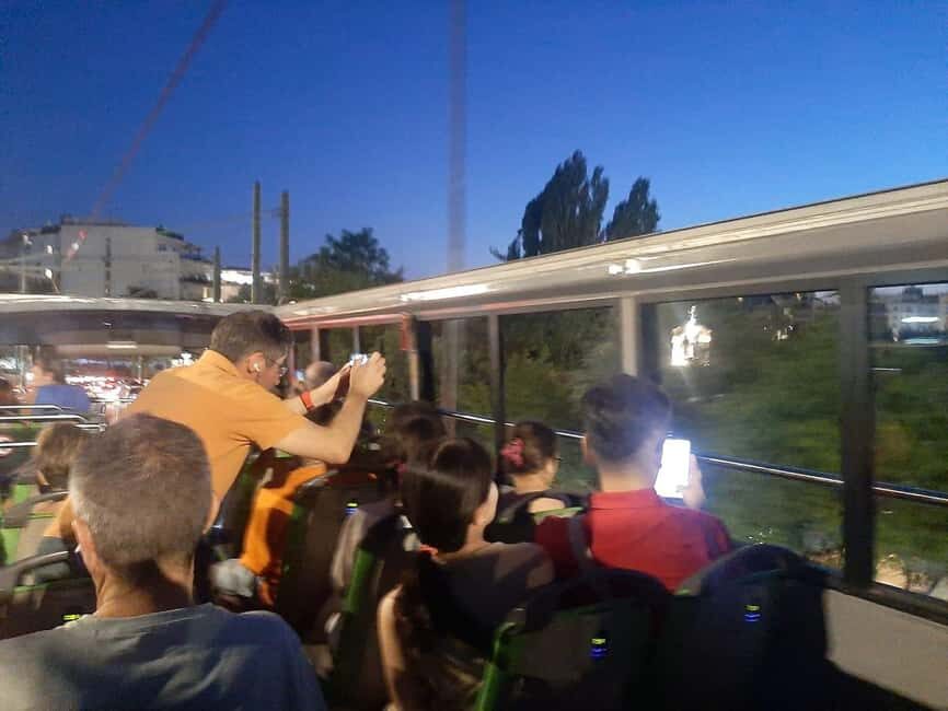 Athens panoramic tour by night with open double decker bus - A 90-minute panoramic loop that makes Athens easy at night