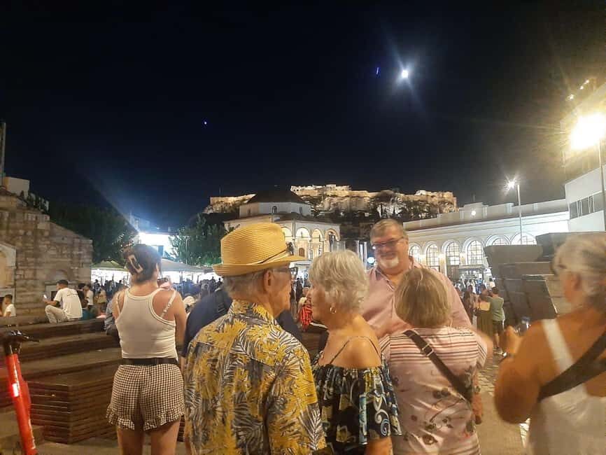 Athens panoramic tour by night with open double decker bus - Hellenic Parliament, National Library, and Acropolis Museum—what you’ll catch lit