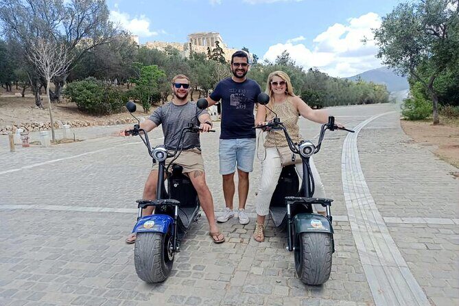 Athens: Premium Guided E-Scooter Tour in Acropolis Area - Philopappou Hill and Socrates’ Prison Connection: A Scenic Story Break