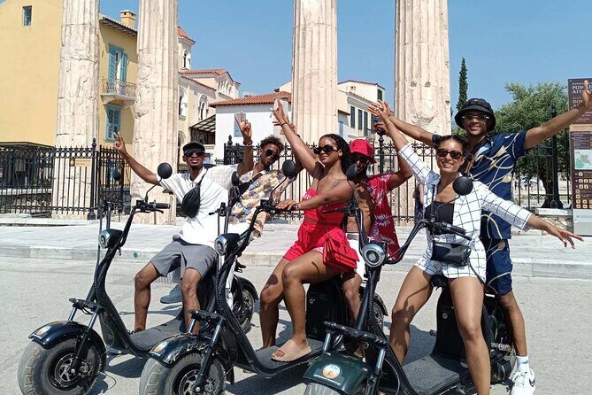 Athens: Premium Guided E-Scooter Tour in Acropolis Area - Dionysiou Areopagitou Street, Arch of Hadrian, and Olympian Zeus: The Roman-Age Shift