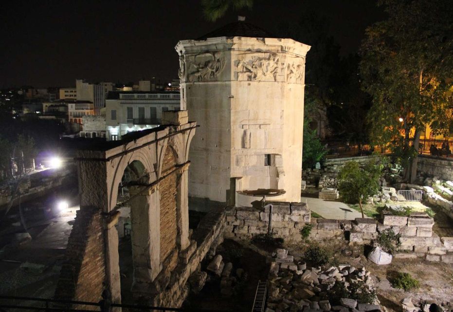 Athens: Private Evening City Walk & 4-Course Curated Dinner - Dionysiou Areopagitou and the lit Acropolis