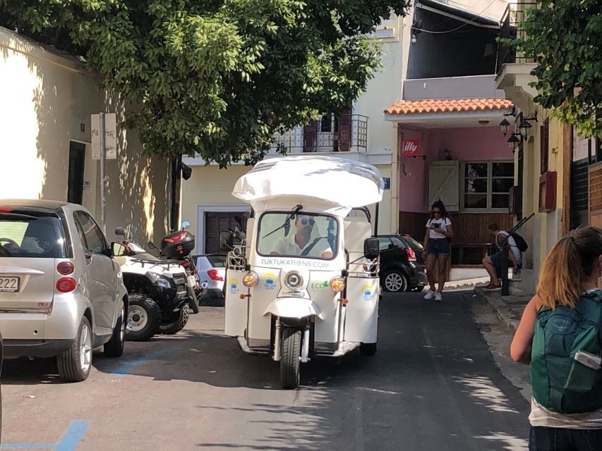 Athens: Private Evening Sightseeing Tour by Electric Tuk-Tuk - Pickup in Central Athens and the Real Meaning of 2 Hours