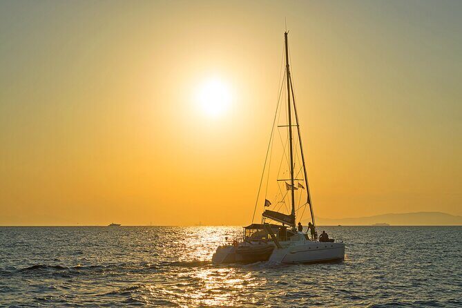 Athens Private Full day Catamaran cruise with meal & drinks - The onboard vibe with a private group (and friendly social time)