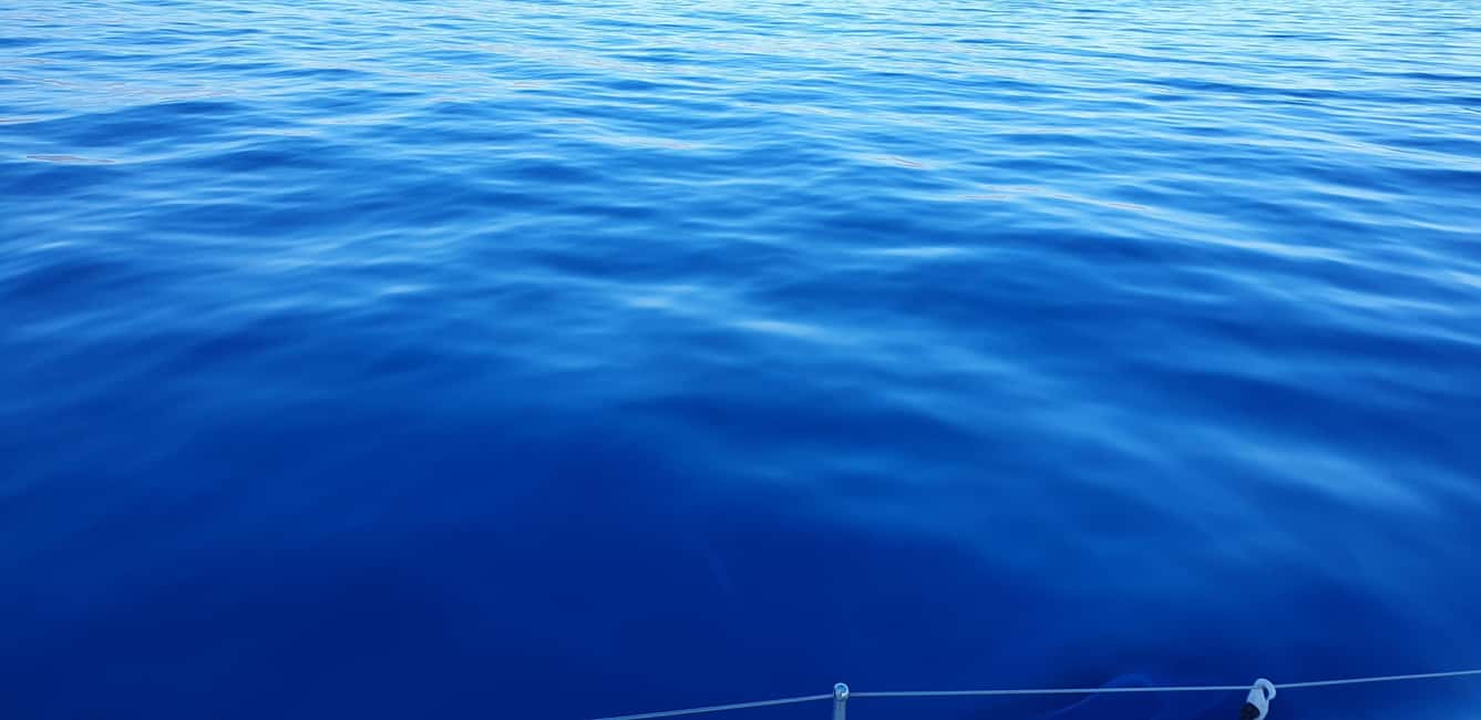 Athens Riviera Private Catamaran Cruise with Meal and Drinks - Cruising toward Hydrousa and the longer water stop
