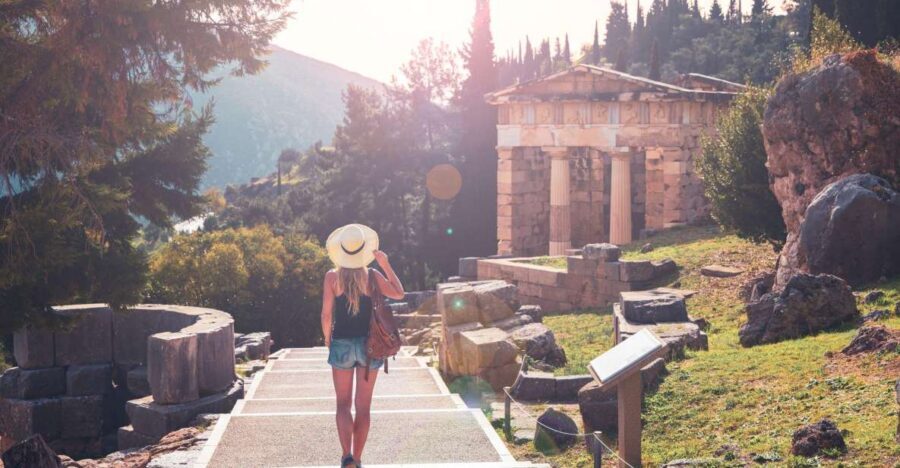 Athens: Small-Group Day Trip Tour to Delphi - Entering Delphi’s sacred zone: Treasuries, Spring, and big ideas