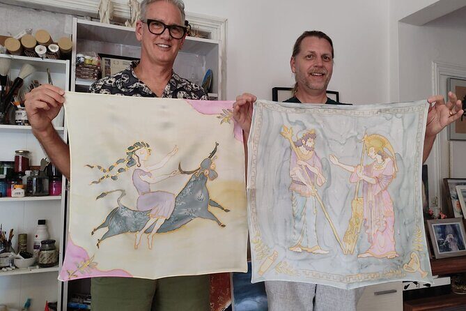 Athens: Small Group Silk Scarf Art Workshop with Greek Themes - Price and value: what $86.42 buys you in Athens