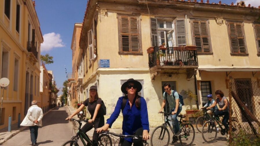 Athens: Sunset Bike Tour - Panathenaic Stadium: Olympic birthplace vibes in the fading light