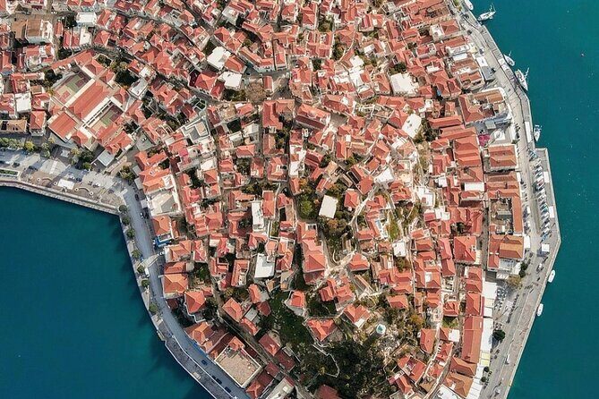 Athens Three-Island Cruise: Hydra, Poros & Aegina w/Lunch Incl - Poros Port: a quick change of pace for swimming and strolling