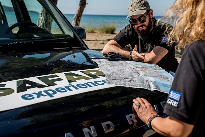 Athens West 4x4 Blue Lagoon Safari Adventure - Saint Patapios Monastery sits high above the gulf