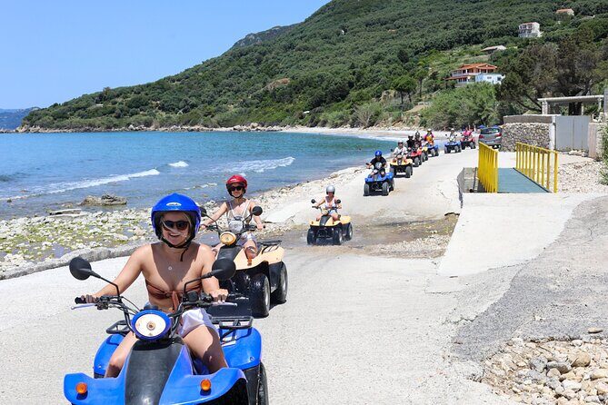 ATV Quad Guided Sightseeing/ Exploring Tour@The Pink Palace Corfu - Ano Pavliana (Agios Ilias Church/Monastery): steep path, big payoff