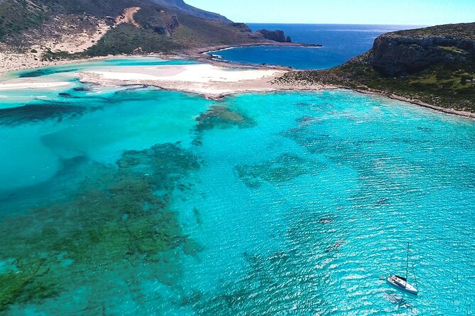Balos Beach and Gramvousa island shared group Sailing Cruise - Leaving Kissamos Port and following the cliffs