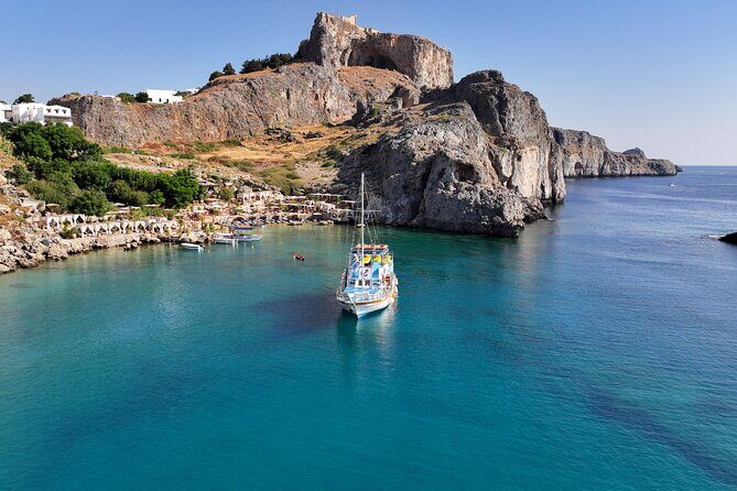 Bay to Bay Cruise in Lindos - Stop 2: Haraki Beach at Charaki Bay (Golden Sand + Turquoise Time)