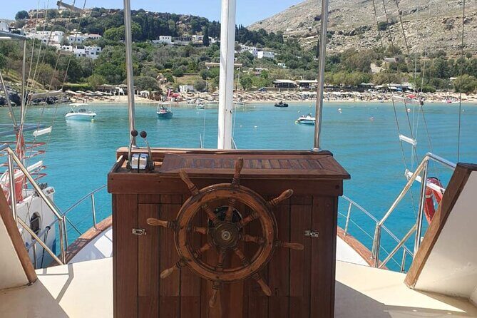 Bay to Bay Cruise in Lindos - Stop 3: Kamares Beach with Pirate-Lore and Snorkel-Friendly Water