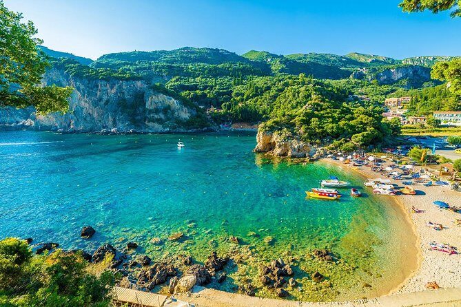 Best Corfu Beach Tour for Cruise Guests: Paleokastritsa & Glyfada - Stop 1: Paleokastritsa Beach, Monastery Views, and Easy Swim Time