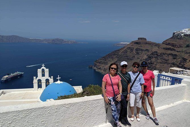 Best of Santorini Highlights Private 5 Hours Tour - Firostefani (20 Minutes): Quick Views and the Blue-Domed Icon