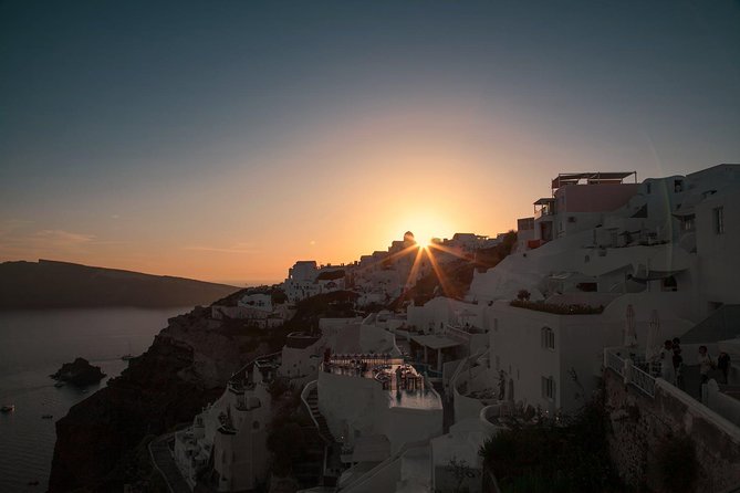 Blue Dome and Oia Sunset Small Group Transfer - Finding your sunset spot near Oia Castle