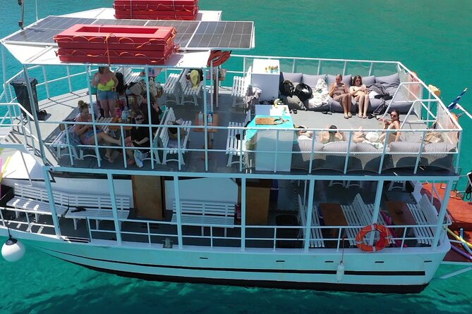 Boat Cruise in Lindos with Swim Stops & Meal Deal - Key points at a glance