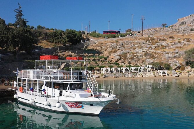 Boat Cruise in Lindos with Swim Stops & Meal Deal - How much value do you get for $84.11?