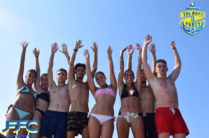 Boat Party Cruise with Live DJ - Anthony Quinn Bay: The First Water Break and Champagne Jump Contest
