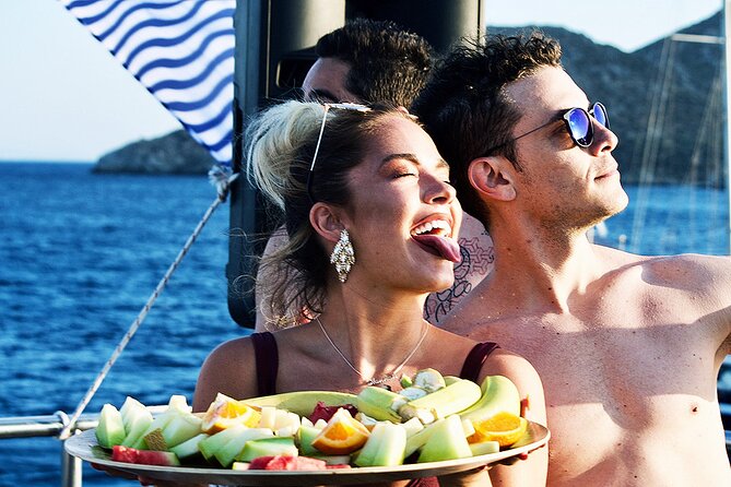 Boat Party with Swimming Stop Experience in Mykonos - The DJ sets begin after sunset