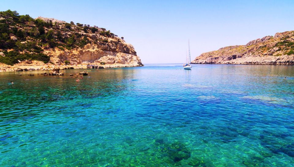 Boat Trip to Anthony Quinn's Bay (Food & Drinks Included) - Kallithea Springs, a final swim near Rhodes