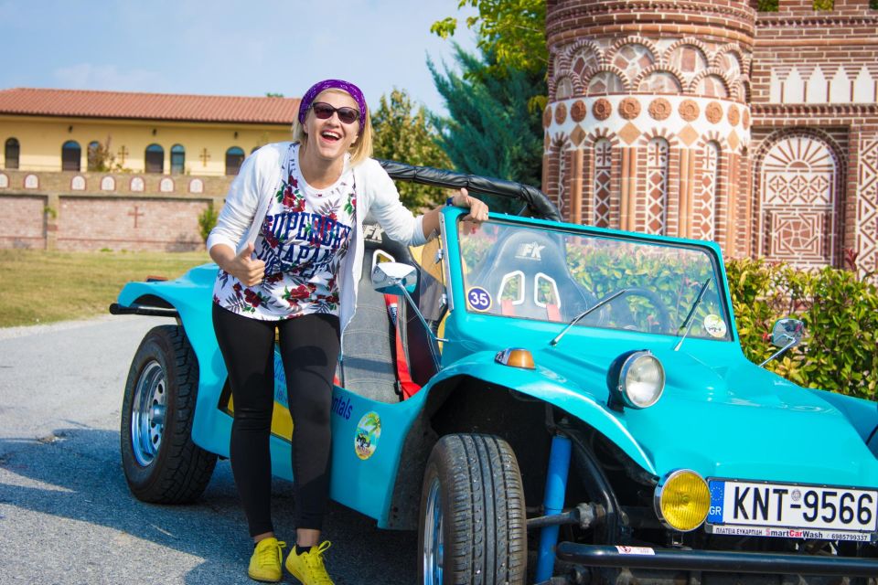 Buggy Safari " Discover Olympus " by Classic Buggy Rentals - Choosing between a taverna meal and Plaka beach