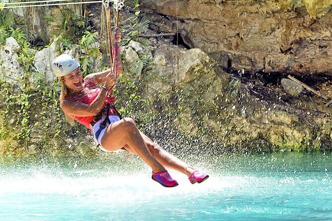 Canyoning and Zipline in Polylimnio Waterfalls - The Gorge Run: Jumps, Swims, Abseils, and the 30m Zipline
