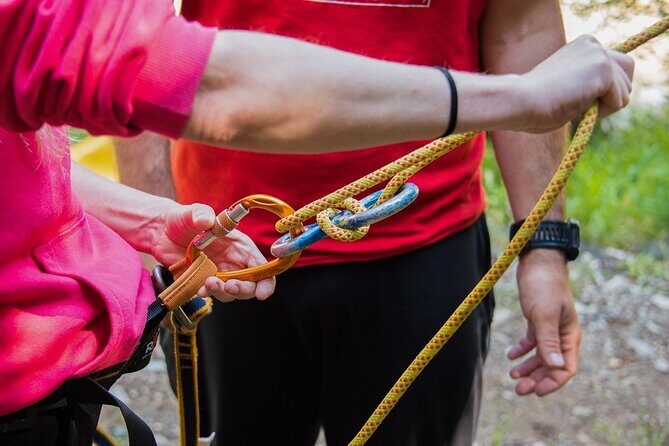 Canyoning and Zipline in Polylimnio Waterfalls - Group Size, English, and How the Day Runs