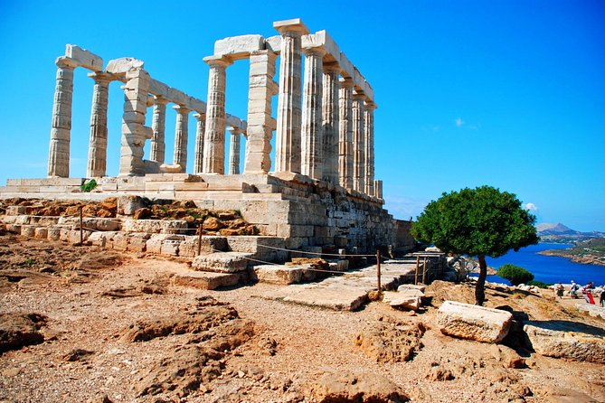 Cape Sounio, Poseidon Temple (5 hours). Day or Evening/ Sunset tour - Arriving at the fifth-century Temple of Poseidon