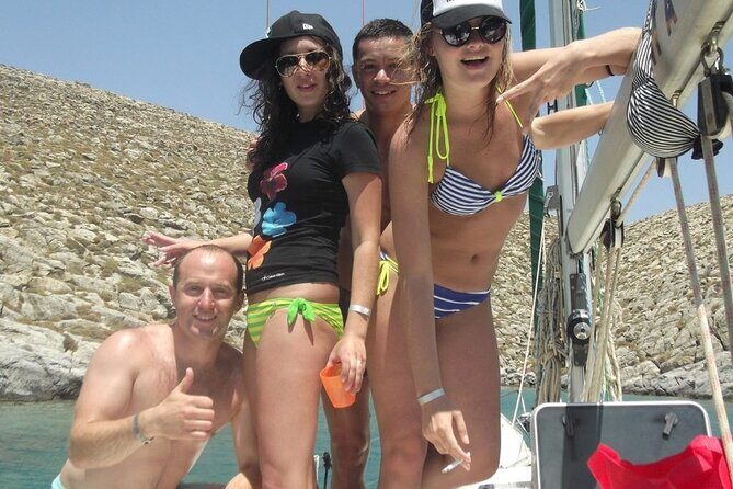 Catamaran cruise in Mykonos with Meal, Drinks & Transport - The route between stops: windmills, Little Venice, and golden hour
