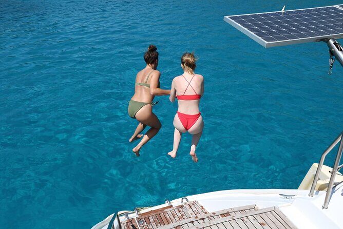 Catamaran Cruises Rhodes - 6 Hours Day Cruise ALL INCLUSIVE - A 6-Hour Catamaran Reset from Mandraki Port