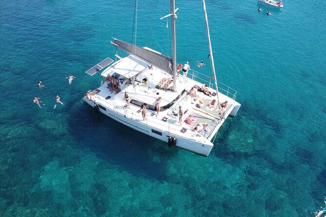 Catamaran Cruises Rhodes - 6 Hours Day Cruise ALL INCLUSIVE - What’s Actually Included: Breakfast, Lunch, Drinks, and Snorkel Gear