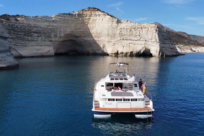 Catamaran Full Day Cruise in Agia Kiriaki Kleftiko - Why a Milos Catamaran Day Is the smart way to see Kleftiko