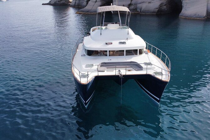 Catamaran Full Day Cruise in Agia Kiriaki Kleftiko - Fyriplaka and Tsigrado: sand time plus a famous photo pass