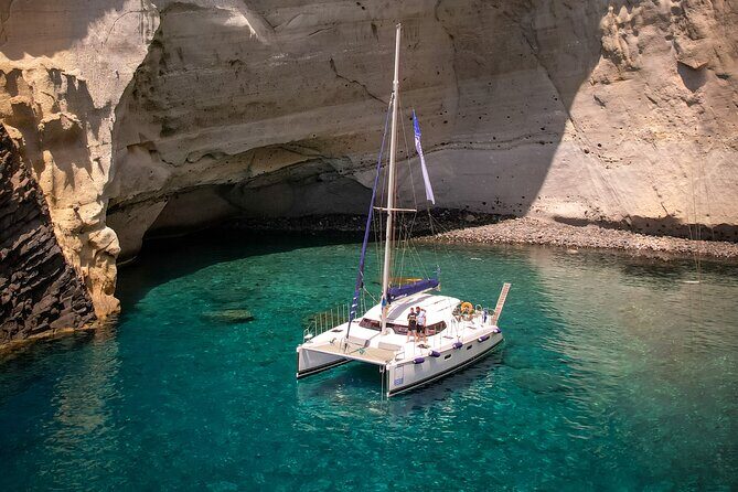 Catamaran Full-Day of Milos and Poliegos With Lunch & BBQ - Kleftiko: Pirate Rocks, Volcanic Shapes, and Serious Snorkel Time